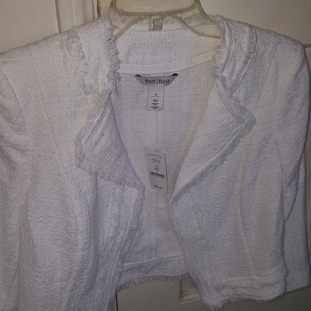 White House  Black Market White Jacket